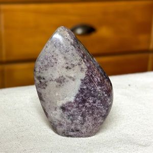 Lepidolite natural crystal standing freeform